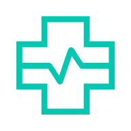 Hospital medical icon in green