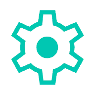 Setting icon in green