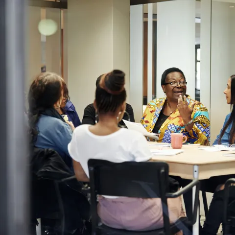 Women in a business meeting
